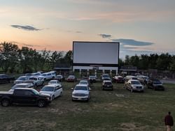 Boonies Drive in Theatre with skyline & large screen near Retro Suites Hotel