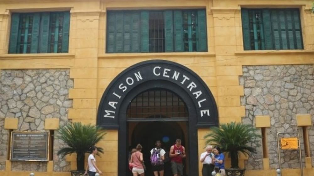 Exterior view of Hoa Lo Prison Relic entrance near Sunway Hotel Hanoi