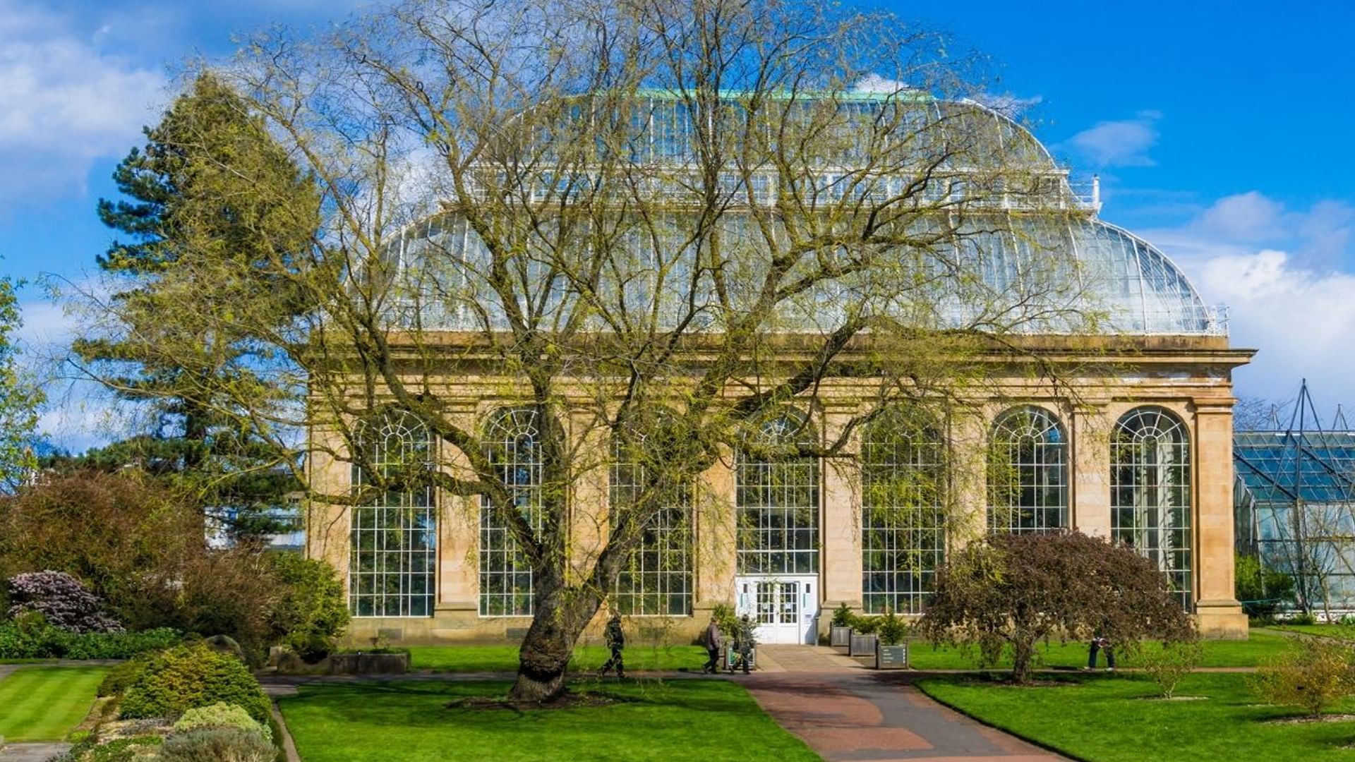 Exterior view of Edinburgh botanic gardens near Village Hotels