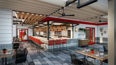 Dining area of Stretto – Coastal Italian at Sunseeker Resort