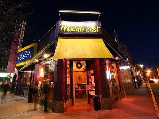 Entrance to the Middle East Cafe
