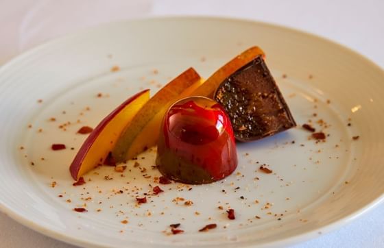 Chile Mango dessert served at Stein Eriksen Lodge