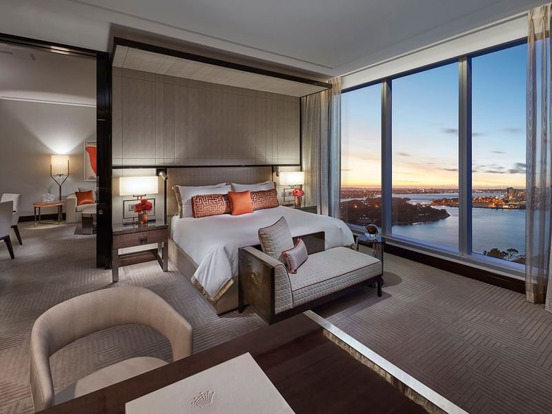 Bed & furniture in Deluxe Villa at Crown Hotels