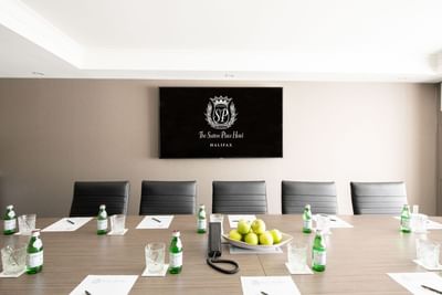 Boardroom TV Close Up  The Sutton Place Hotel Halifax