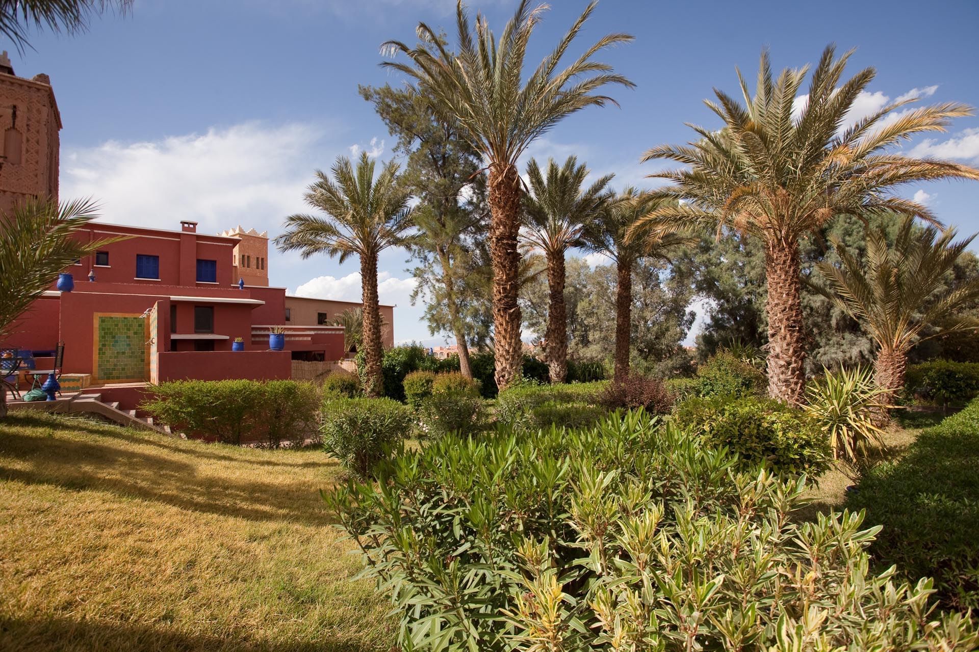 Garden at Kenzi Azghor Hotel in Ouarzazate, Morocco