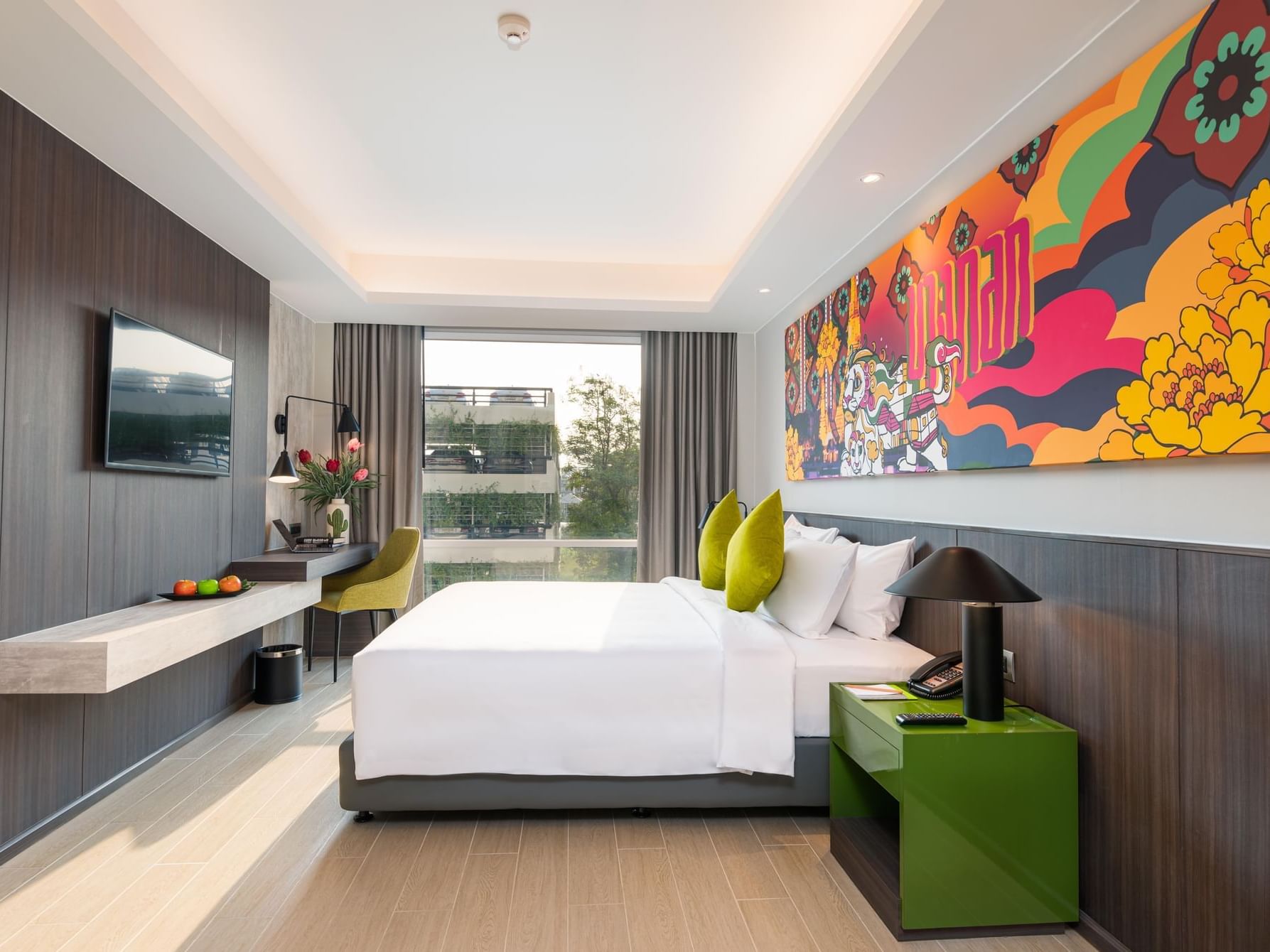 King bed in Superior Room at Maitria Hotel Rama 9