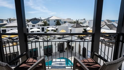 The Pearl Guest Room Balcony (Pool View)