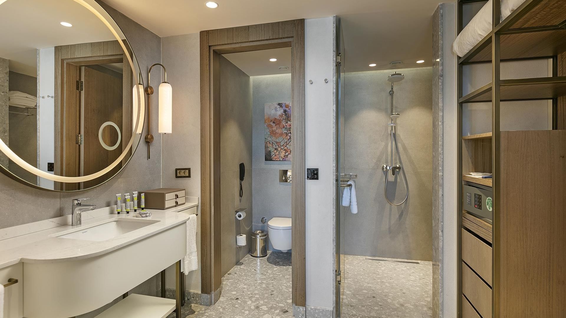 Bathroom with vanity & shower area in Family Duplex at Cullinan Belek