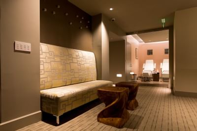 Interior of Lounge area in the salon at Ocean Place