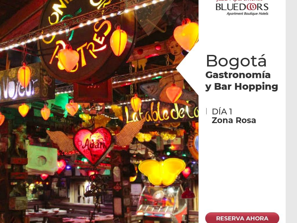 Gastronomía de Bogotá en hoteles Bluedoors 