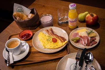 Food served in Brasserie, Best Western Hotel Spirgarten