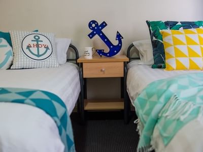 UniLodge on Flinders twin share studio apartment