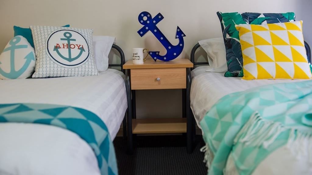 UniLodge on Flinders twin share studio apartment