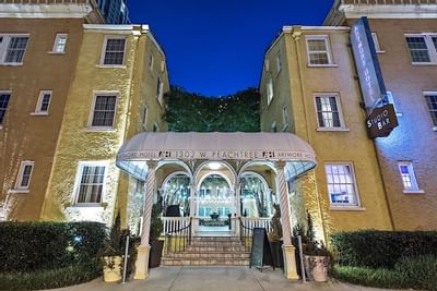 Entrance to a building in Artmore Hotel