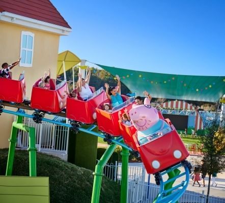 The Peppa Pig Theme Park is another great place to visit while you're celebrating Christmas at LEGOLAND Florida.