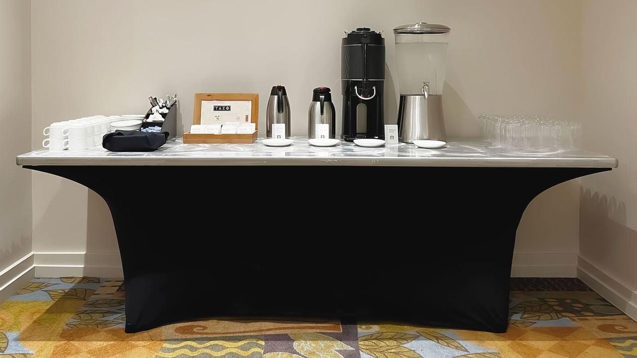 Standing coffee station