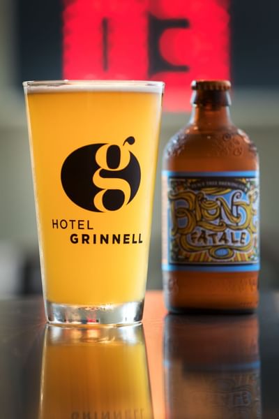 Drink at Hotel Grinnell, Iowa