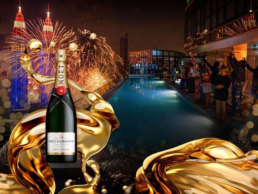 Ring in the New Year in Style by Our Sky Infinity Pool on Level 51 at Imperial Lexis Kuala Lumpur!