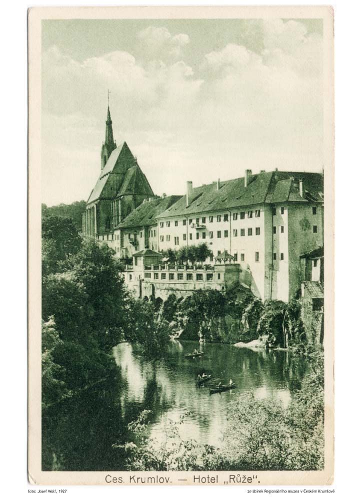 1927 - Hotel Ruze, Český Krumlov, Czech Republic