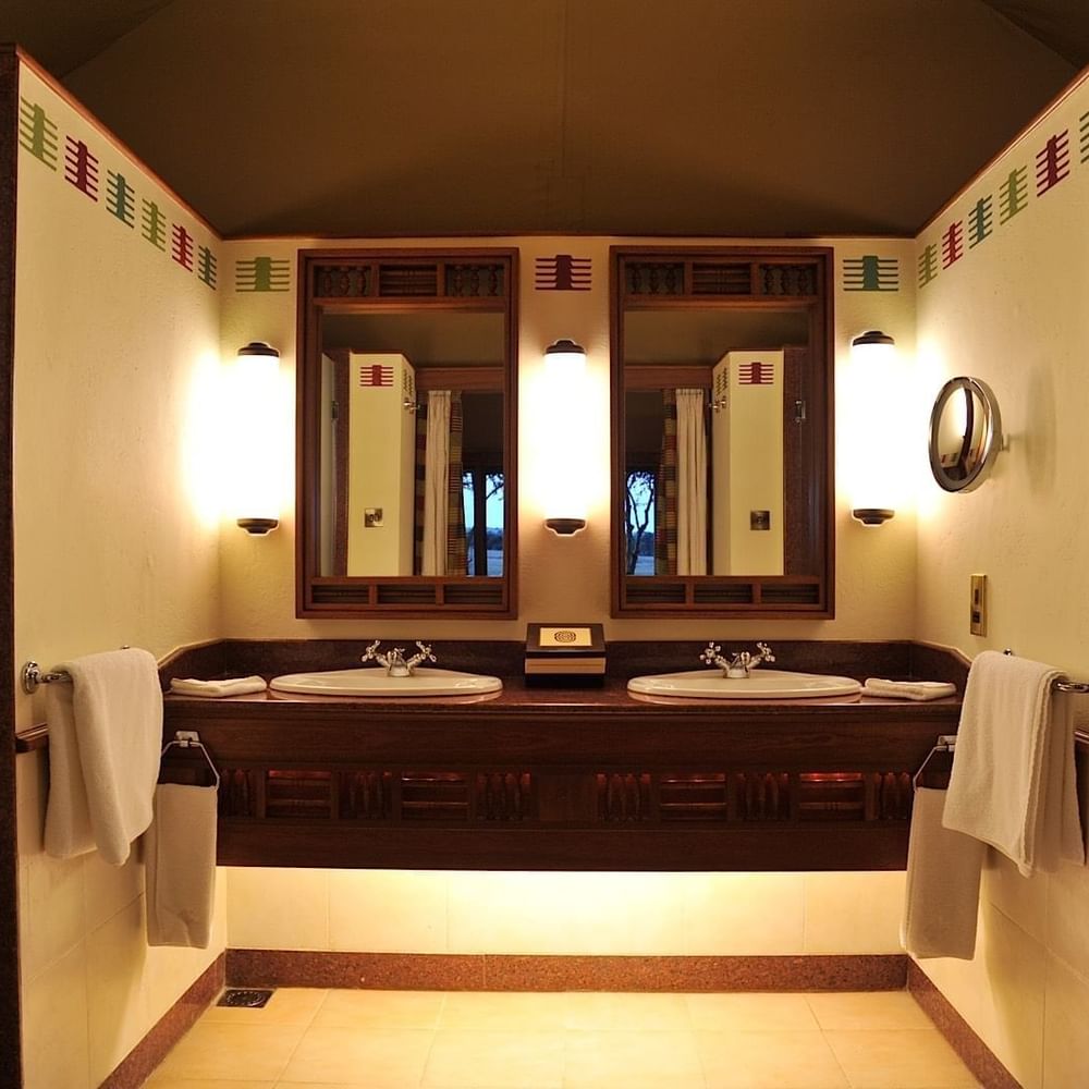 The Bathroom in Morani wing tent at Sweetwaters Serena Camp