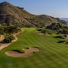 Área de campo de golf con una montaña cerca de Marquis Los Cabos