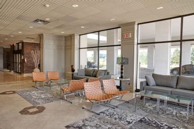 Lobby area with outside view at The Inn of Waterloo