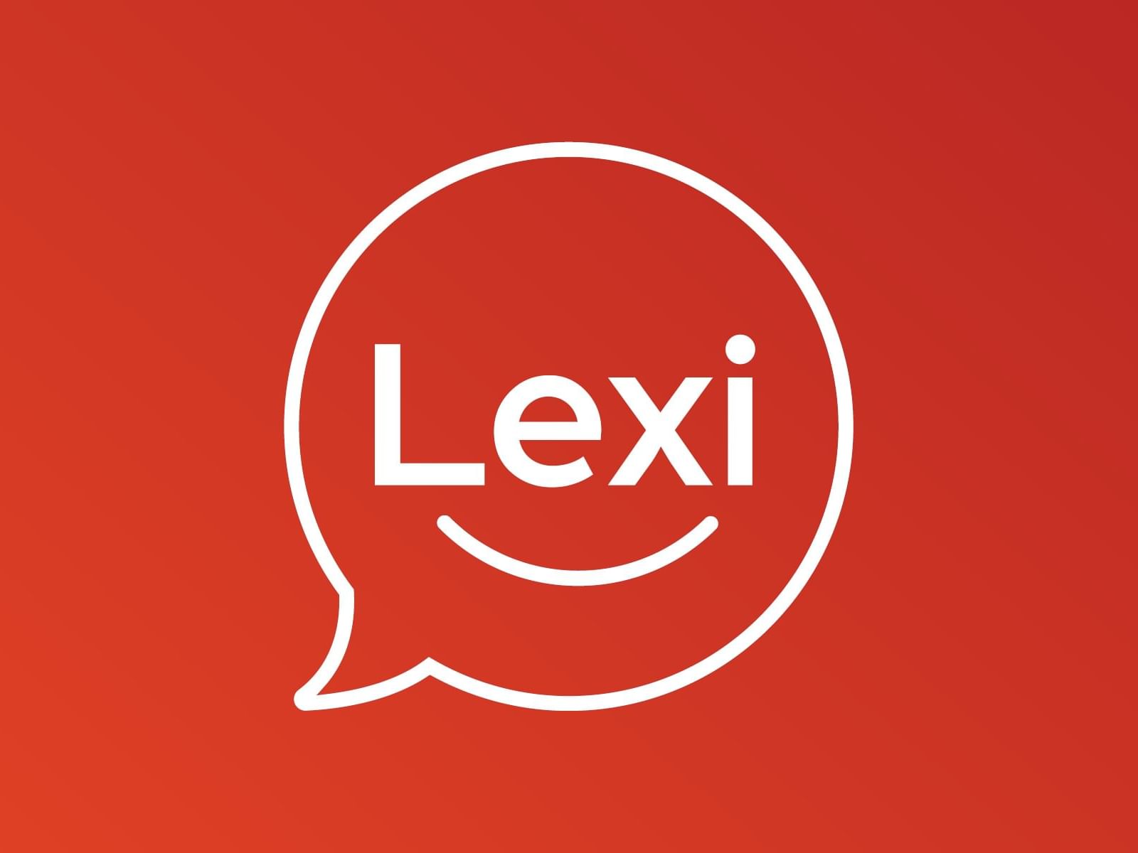 Web logo of Lexi in a red background used at Fiesta Inn