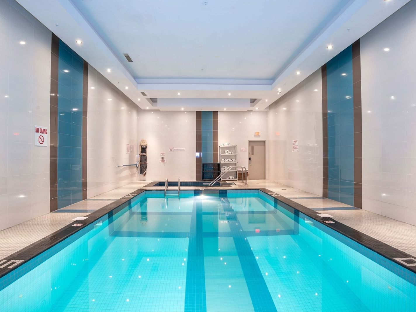 Interior of the indoor pool area at Sandman Hotel & Suites Winnipeg Airport, Winnipeg hotels with pools