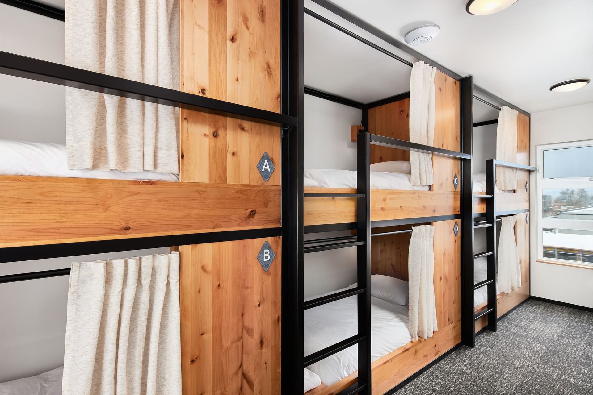 The Bunkbeds in the Group Bunkroom at Kinship Landing
