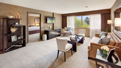Lobby of the One-Bedroom Suite at Luxe Sunset Boulevard