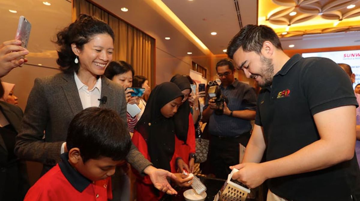 Food donation program for kids at Sunway Lagoon Hotel