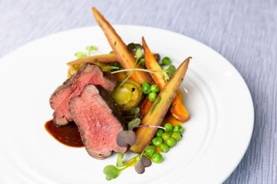 Close up of a dish served at Stein Eriksen Lodge