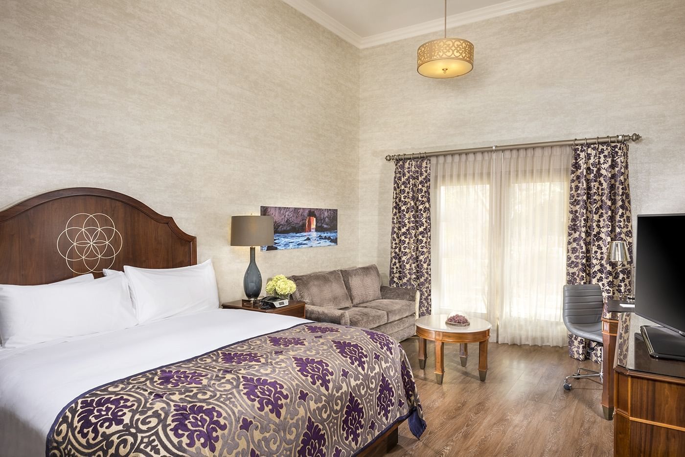 Lorem ipsum King room at Allegretto Vineyard Resort in Paso Robles