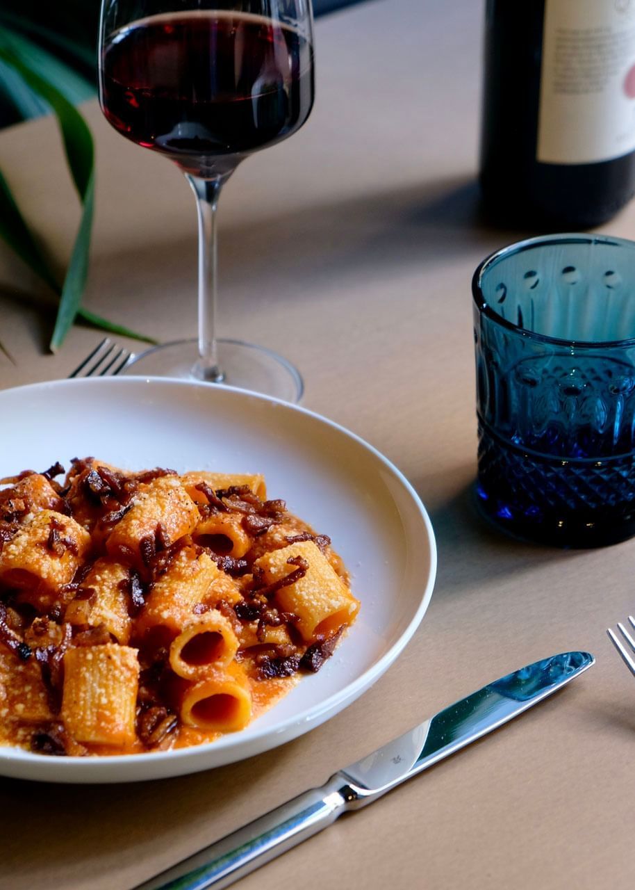 Rigatoni with Meat Sauce served in Babuino Terrace at Babuino 181