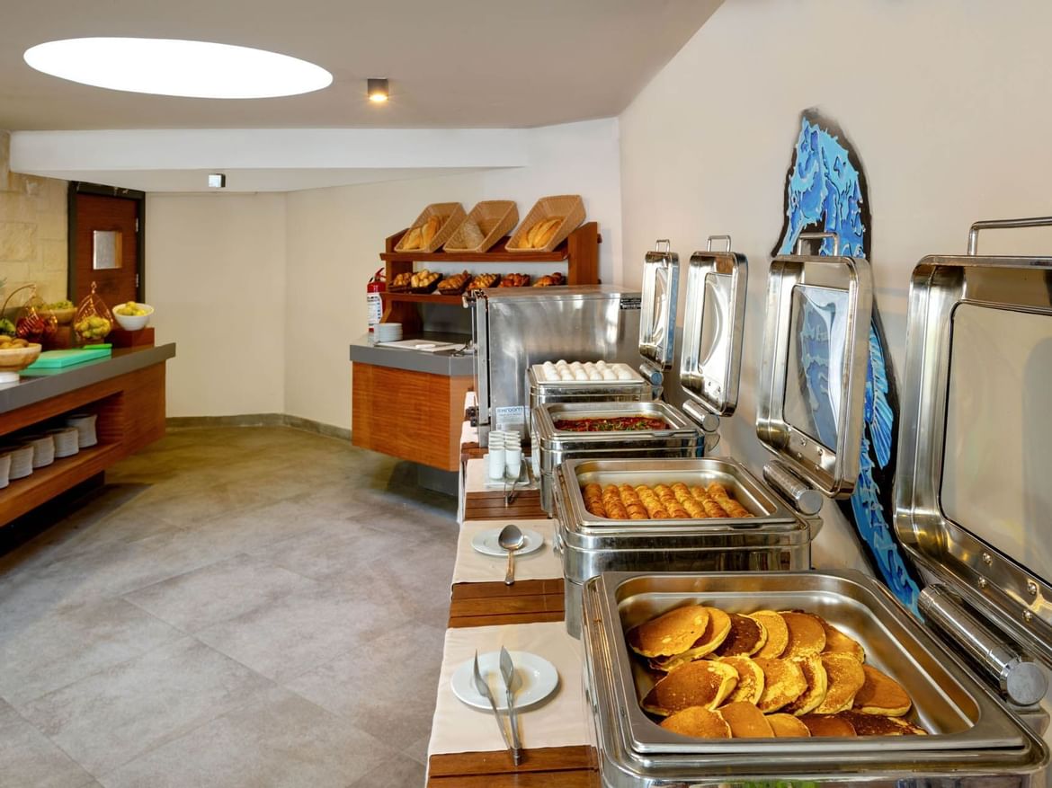 Buffet area in Sitara -Main Restaurant at Senses Hotel