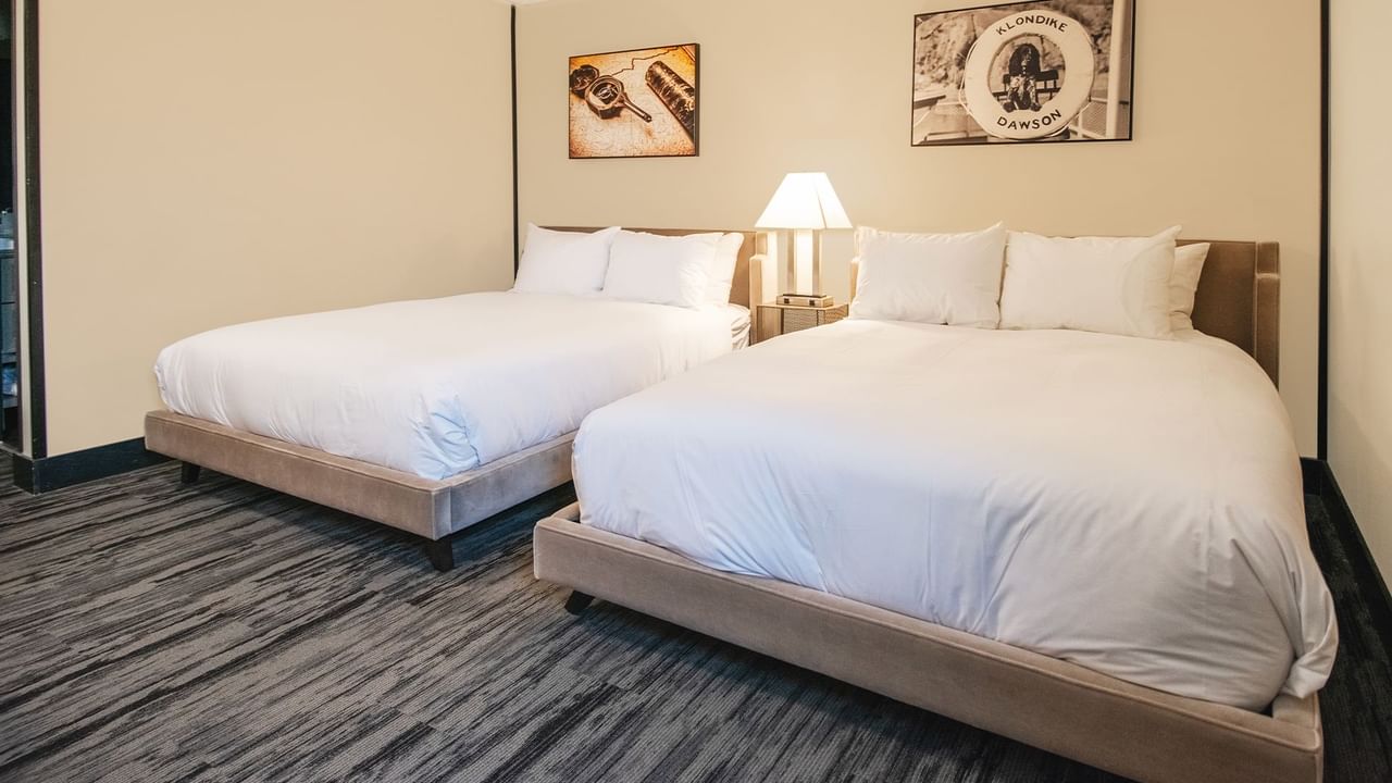 Hotel room with two queen beds