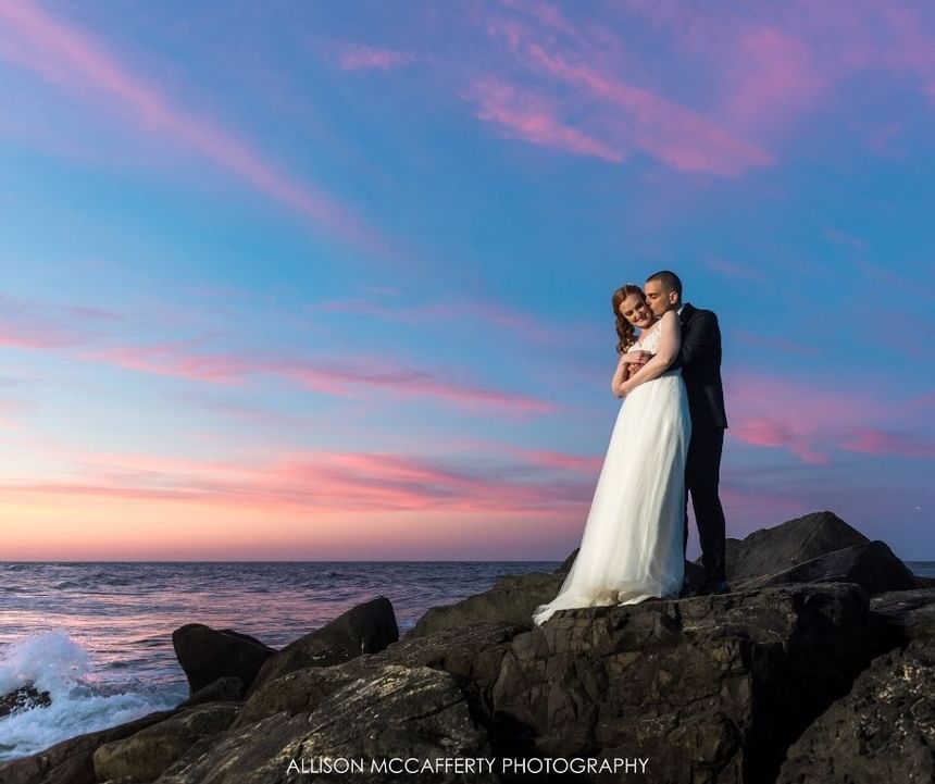 Sunset wedding