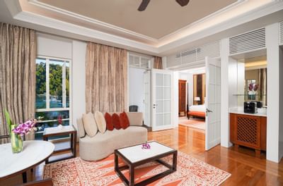 Living area of Merchant Two Bedroom Suite at Danna Langkawi