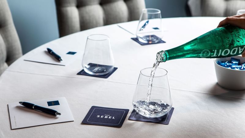 Pouring water in events at the Sebel Brisbane Margate Beach