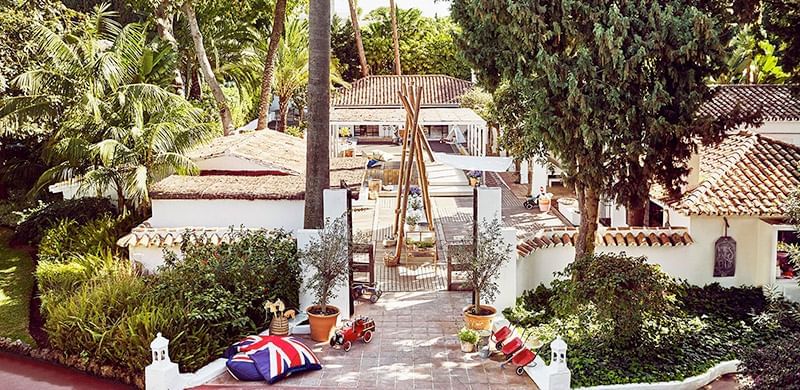 Exterior view of the entrance of the Kids Club at Marbella Club