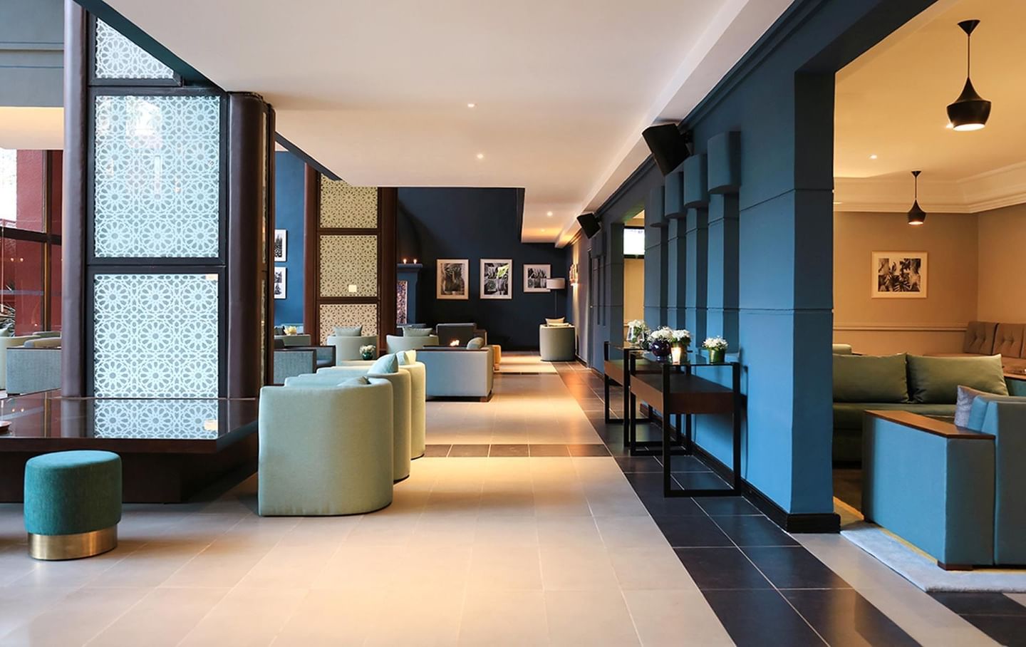 Lobby at Kenzi Rose Garden in Marrakesh, Morocco