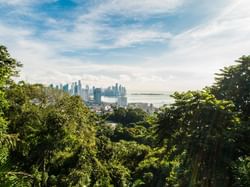 The view of the sea and the city from the Ancon Hill