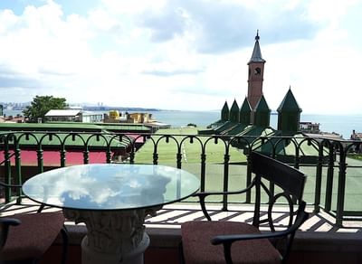 Terrace at Sultanahmet Palace Hotel in Istanbul