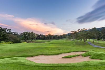 Landscape view of the golf course at Chatrium Golf Resort