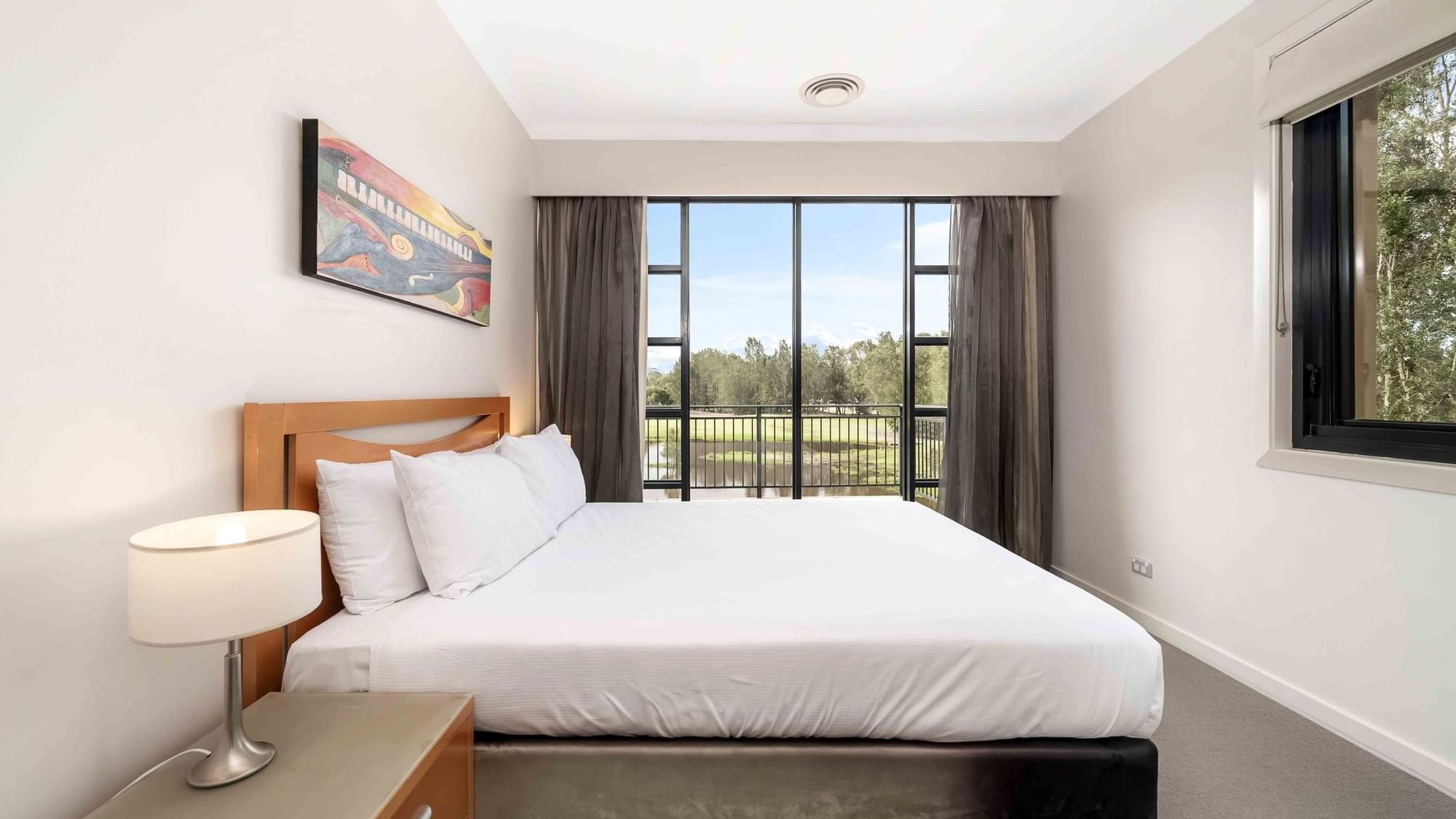 bedroom in a two bedroom apartment