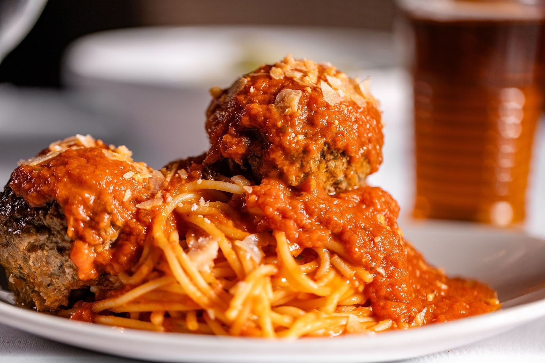 Close-up Image of a Meatballs Dish