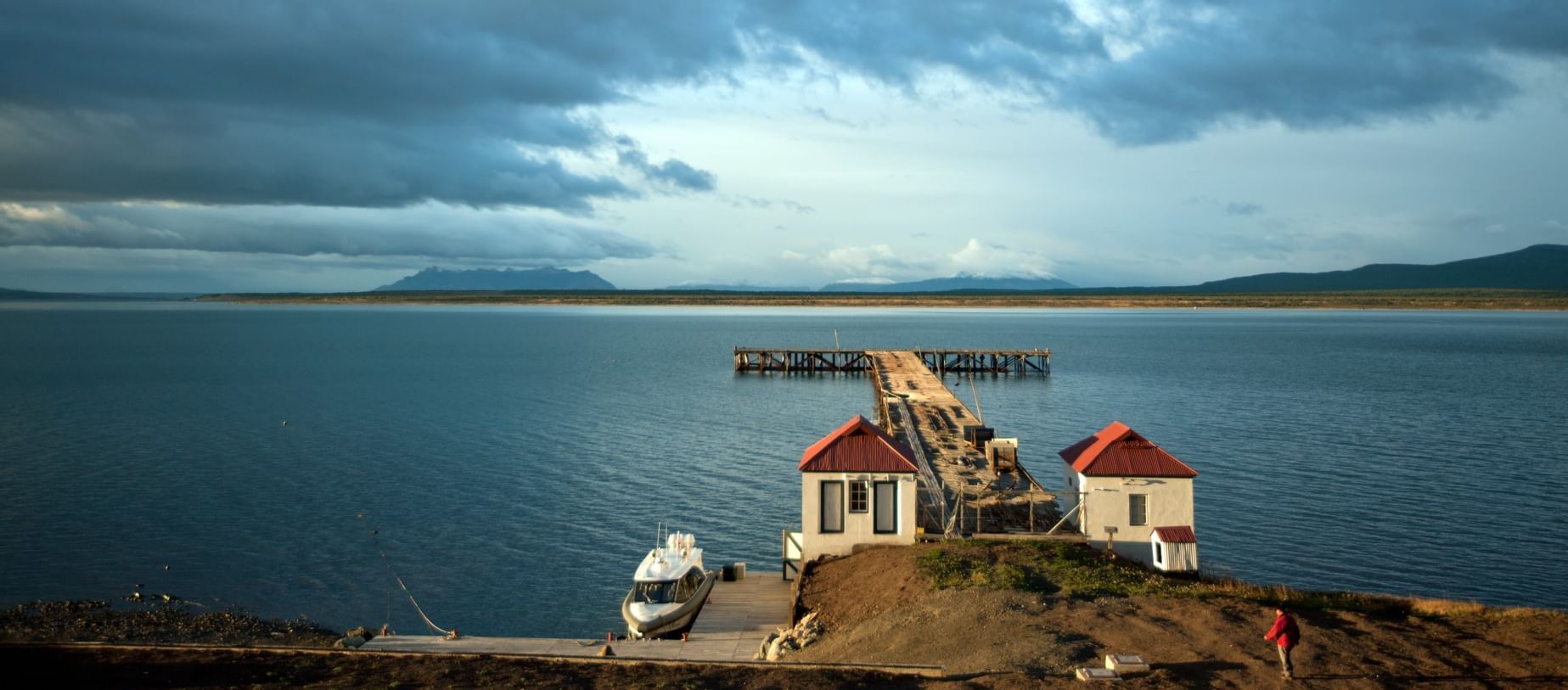 Distance view on Pier at The Singular Patagonia