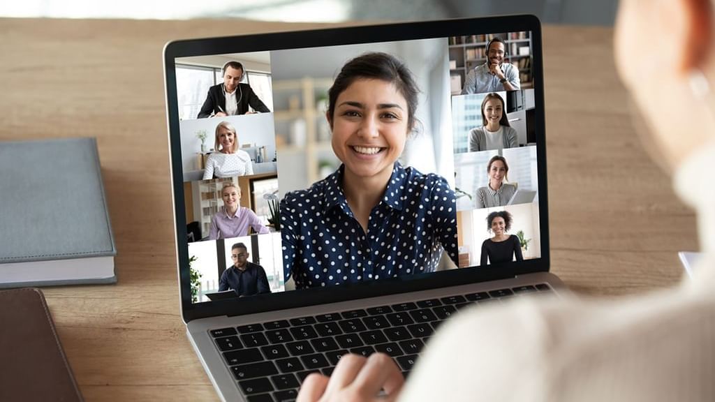 Video conferencing on a laptop at Legacy Vacation Resorts