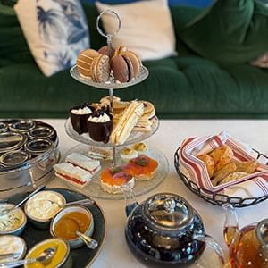 High Tea menu items at Havana Beach Bar & Grill