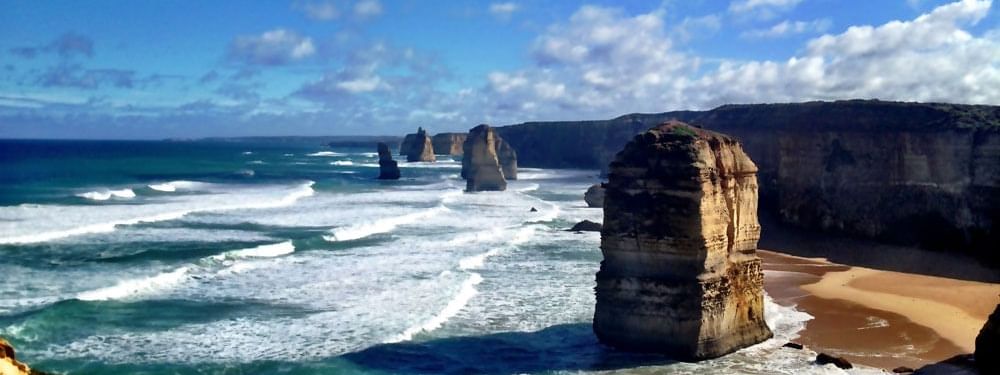 Aerial view of 12 Apostles near Novotel Melbourne